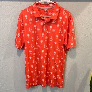 Puma Red Graphic Men's Polo Shirt